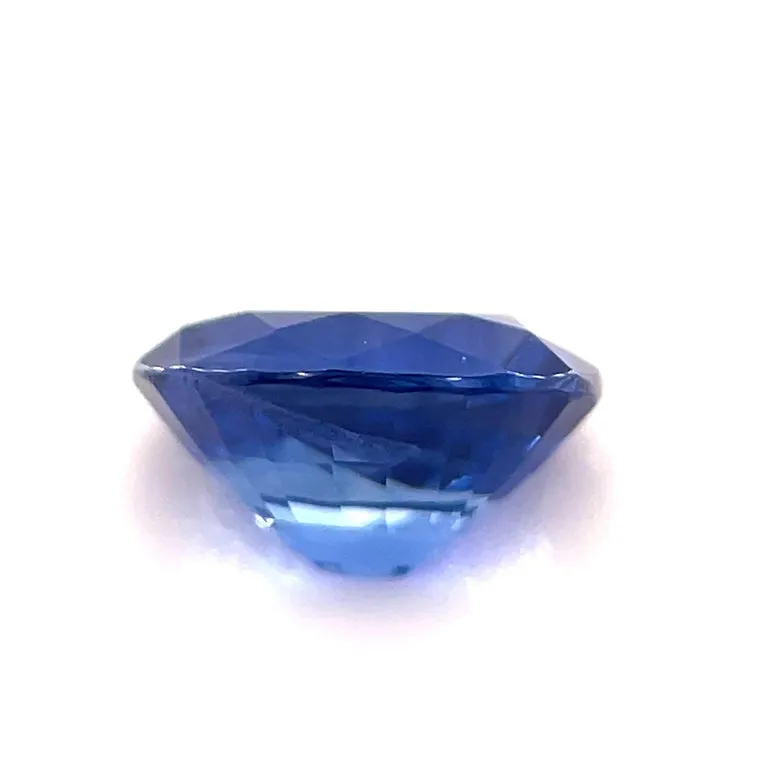 1.17 Carat Oval Blue Sapphire Loose Unset 3-Stone Engagement Ring Gemstone