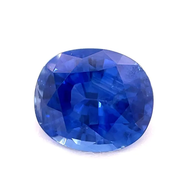 1.17 Carat Oval Blue Sapphire Loose Unset 3-Stone Engagement Ring Gemstone