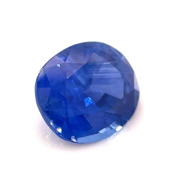1.17 Carat Oval Blue Sapphire Loose Unset 3-Stone Engagement Ring Gemstone