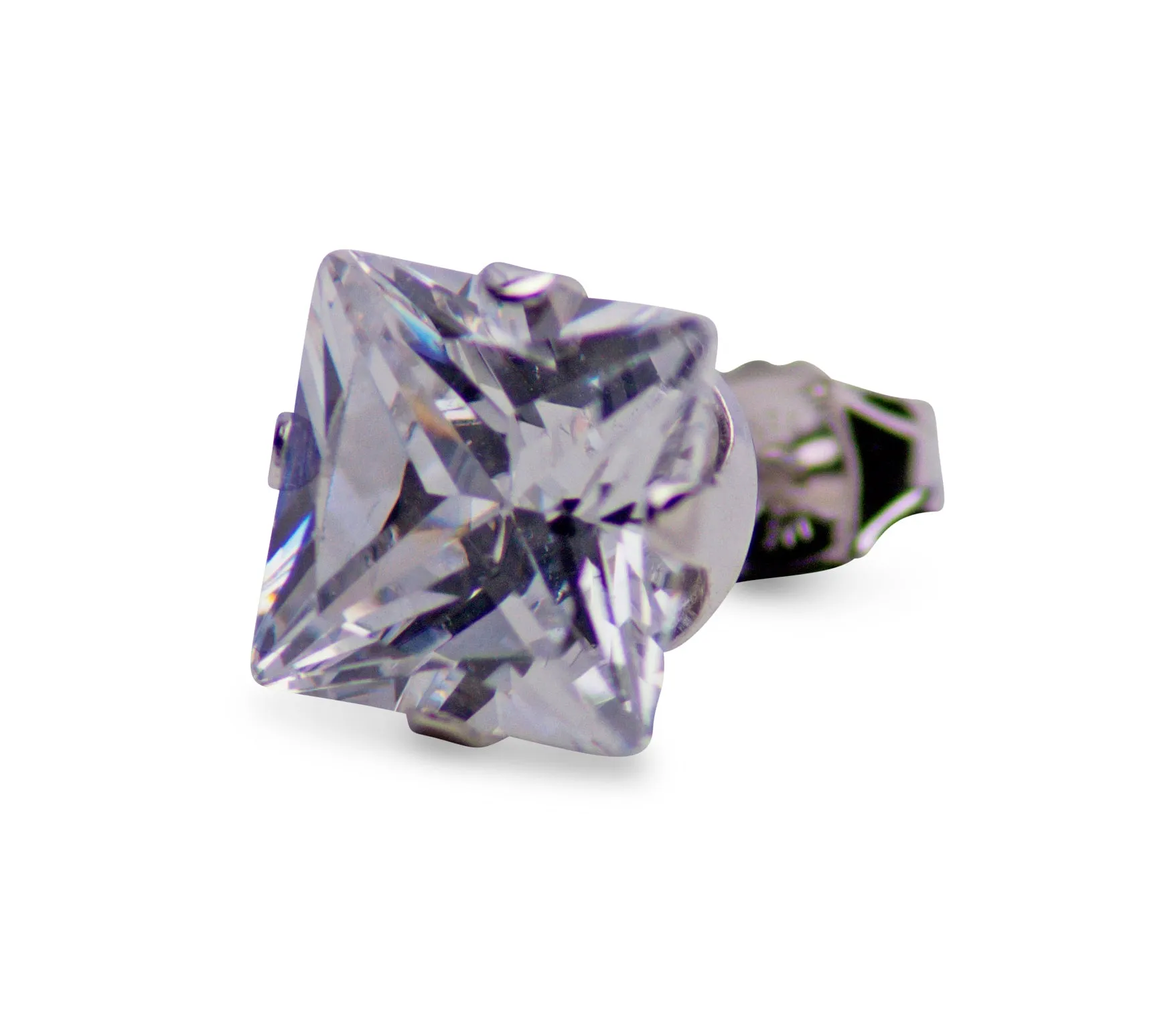 3.92 TCW Princess Cubic Zirconia Earrings