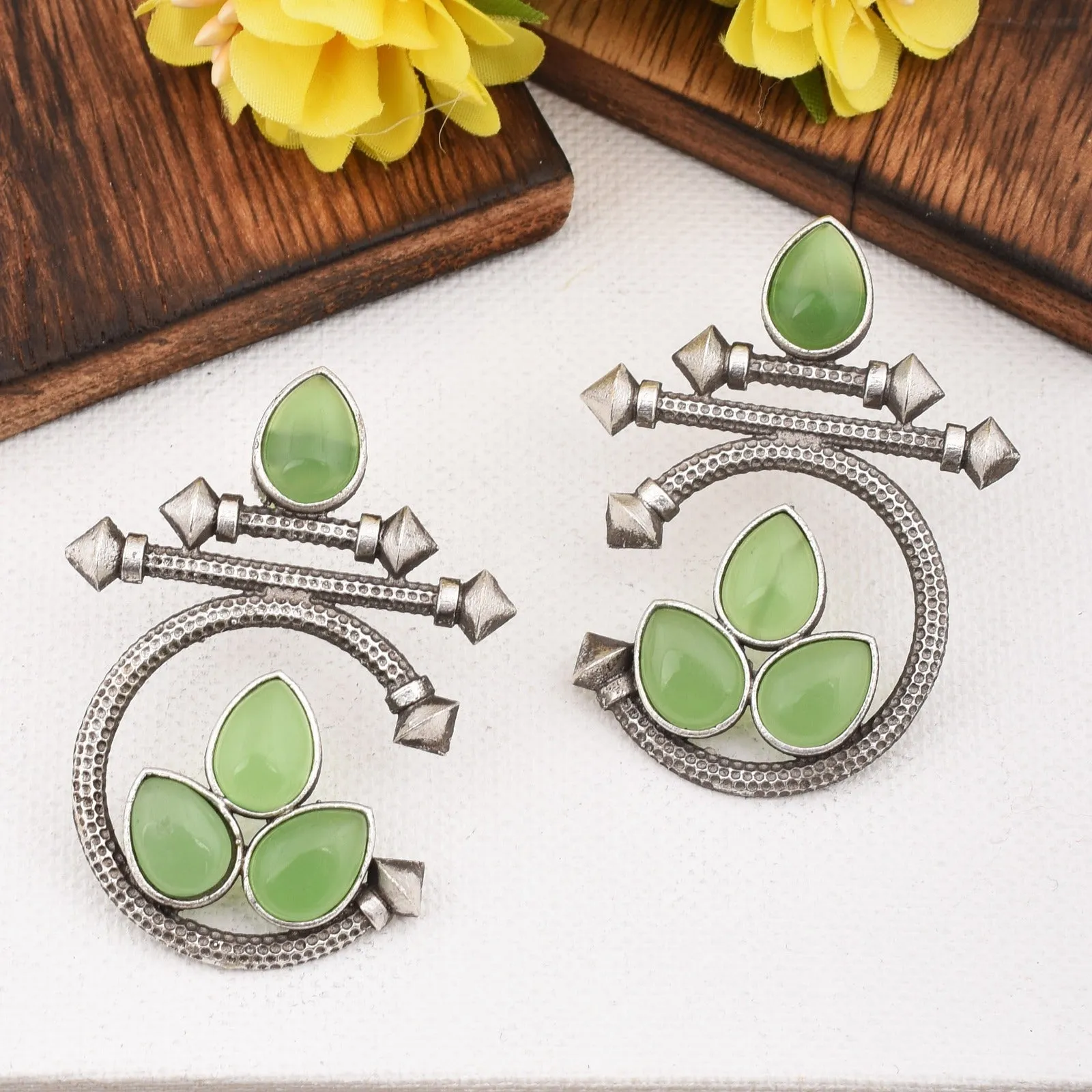Aadhya Circular Stud Earrings - wxo