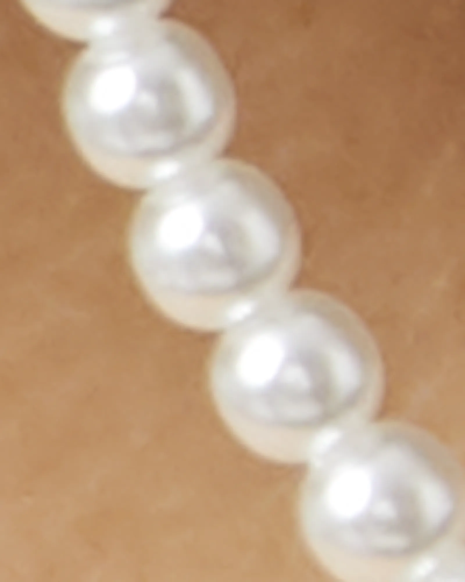 Aina Beaded Mask Chain | White