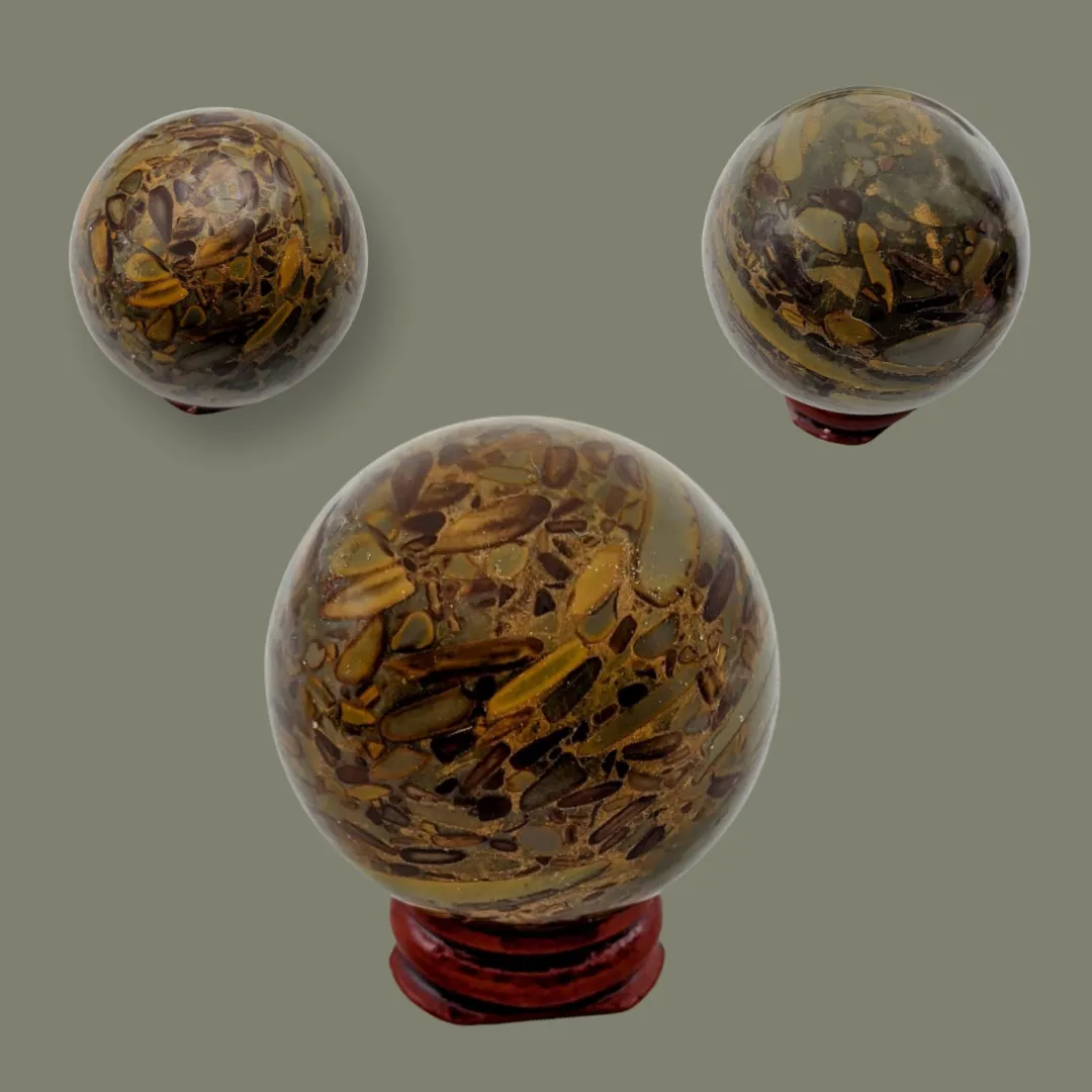 Bamboo Jasper, Sphere