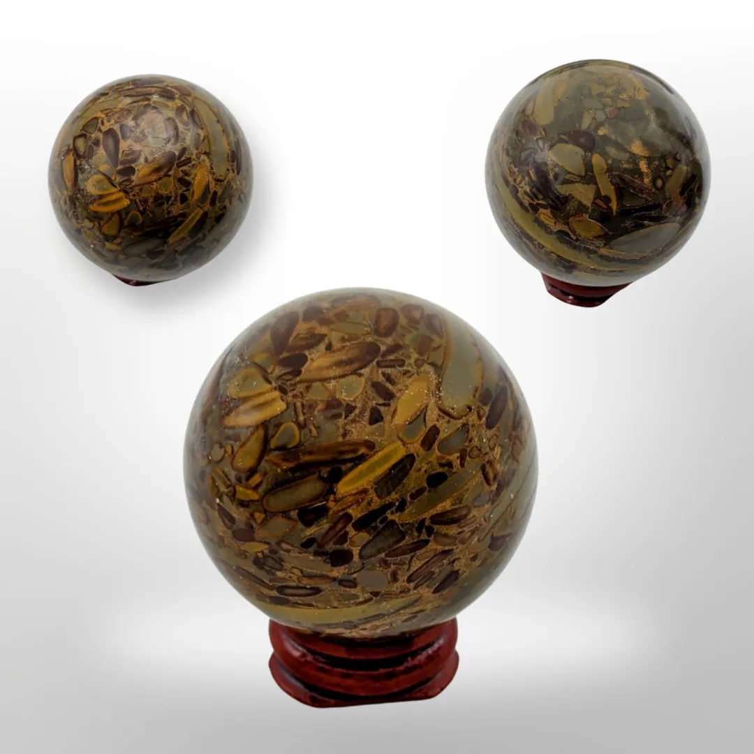 Bamboo Jasper, Sphere