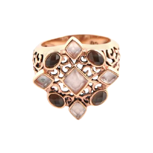 Barse Victoria Multi-Stone Sunburst Ring