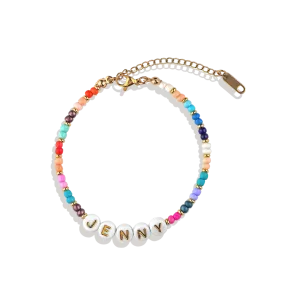 Beaded Name Bracelet | Joyful