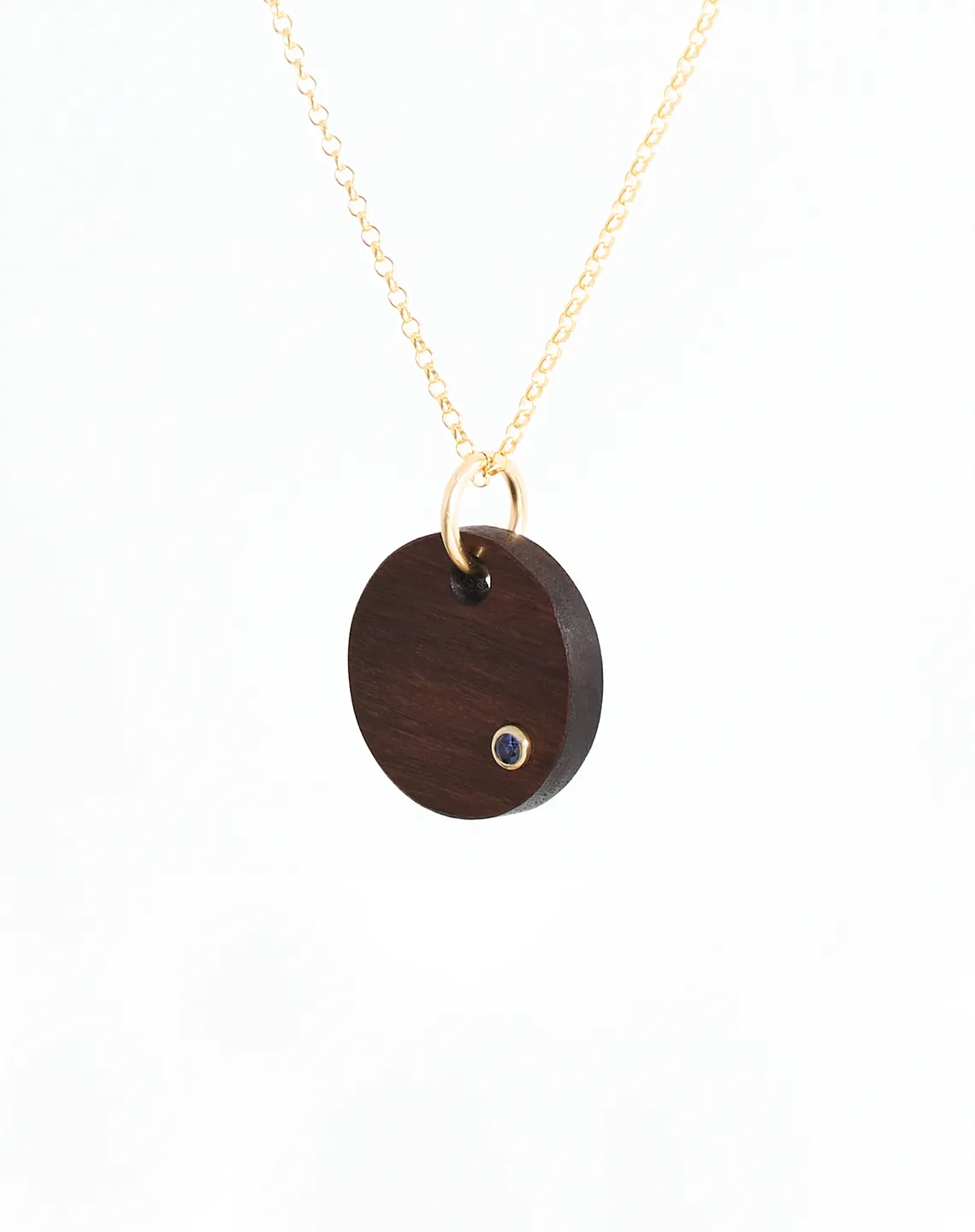 BLUE SAPPHIRE ROUND - Yellow Gold