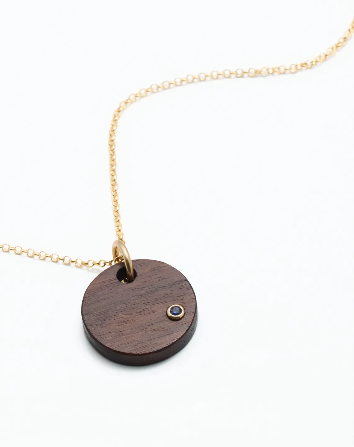 BLUE SAPPHIRE ROUND - Yellow Gold