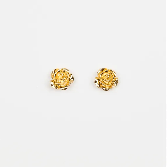Flower Studs | Gold