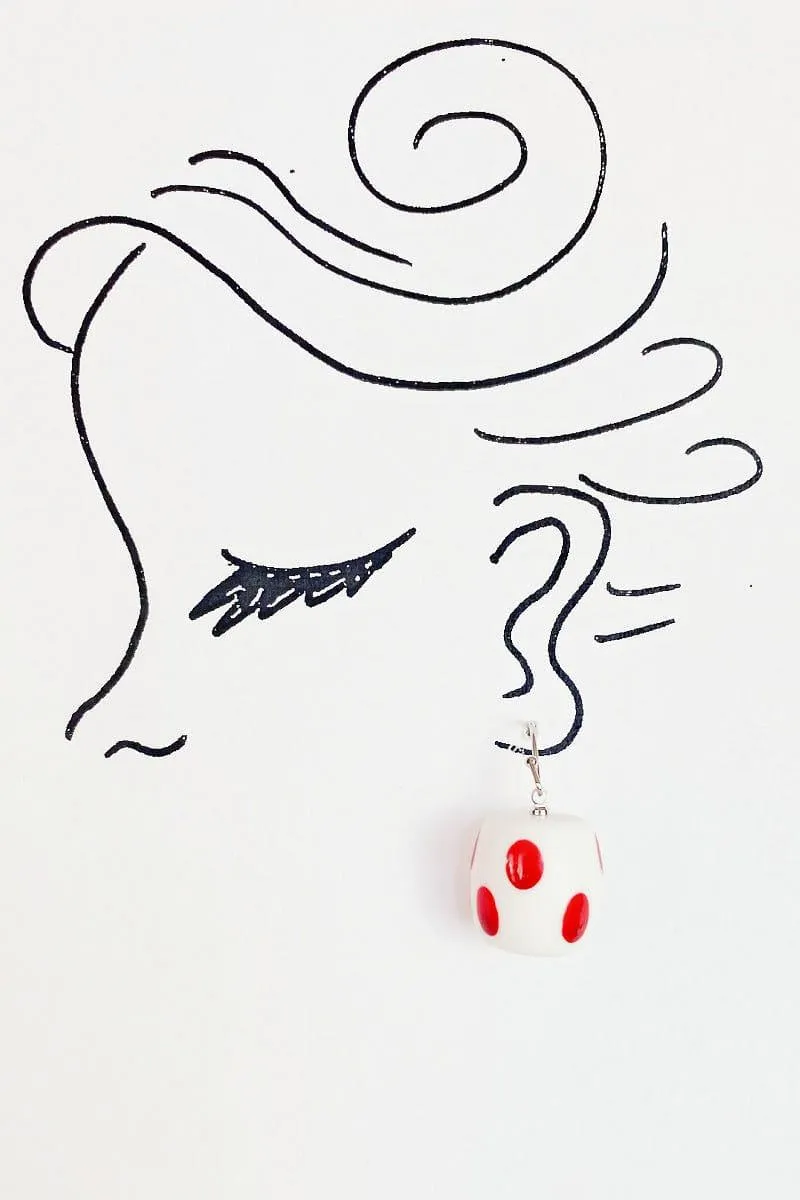 Handpainted Dot Earrings