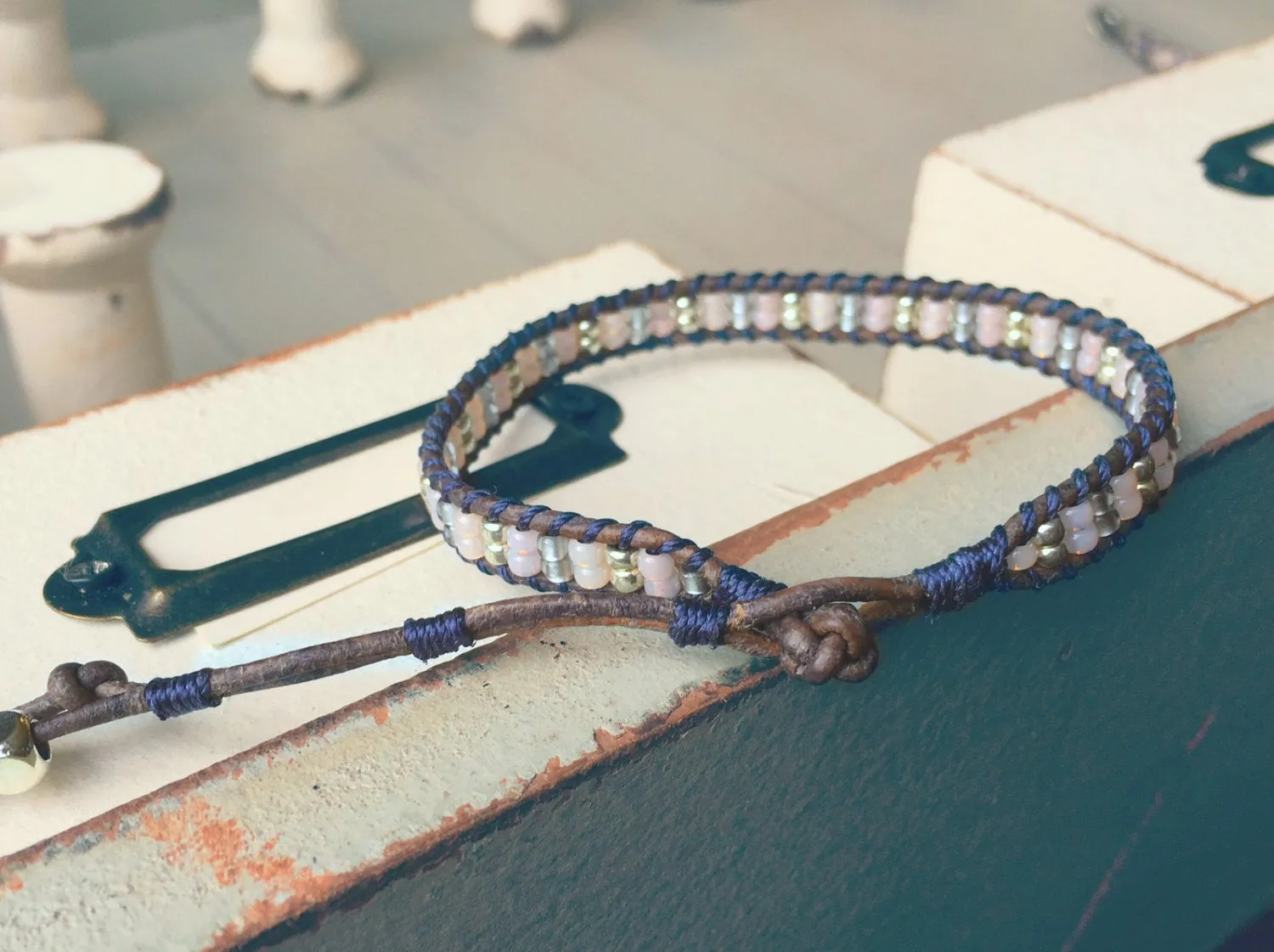 Ladder woven Bracelet, Stack Friendship bracelet