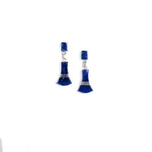 Lapis Lazuli Earrings Suyana | Artisan Jewelry | Crafted in the Chilean Andes