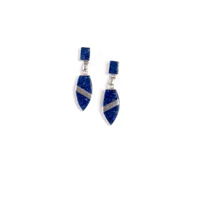 Lapis Lazuli Earrings Taki | Artisan Creations | From the Chilean Andes