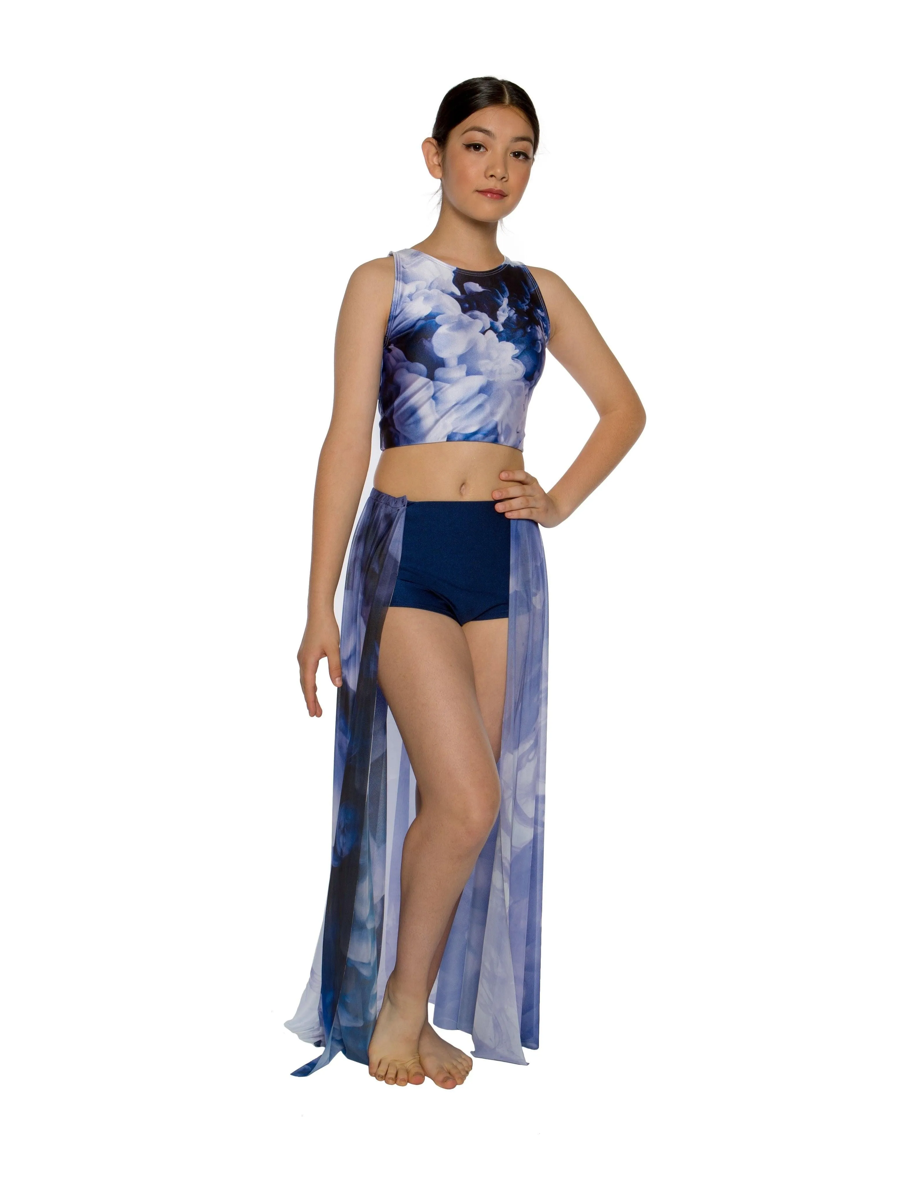 Luminous Printed Half Skirt