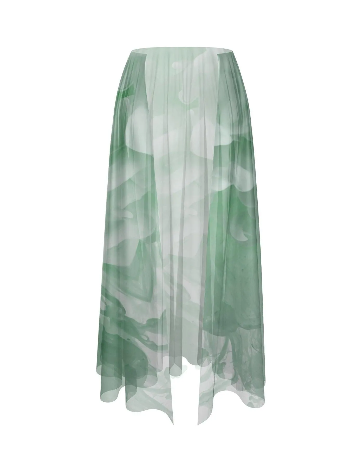 Luminous Printed Half Skirt