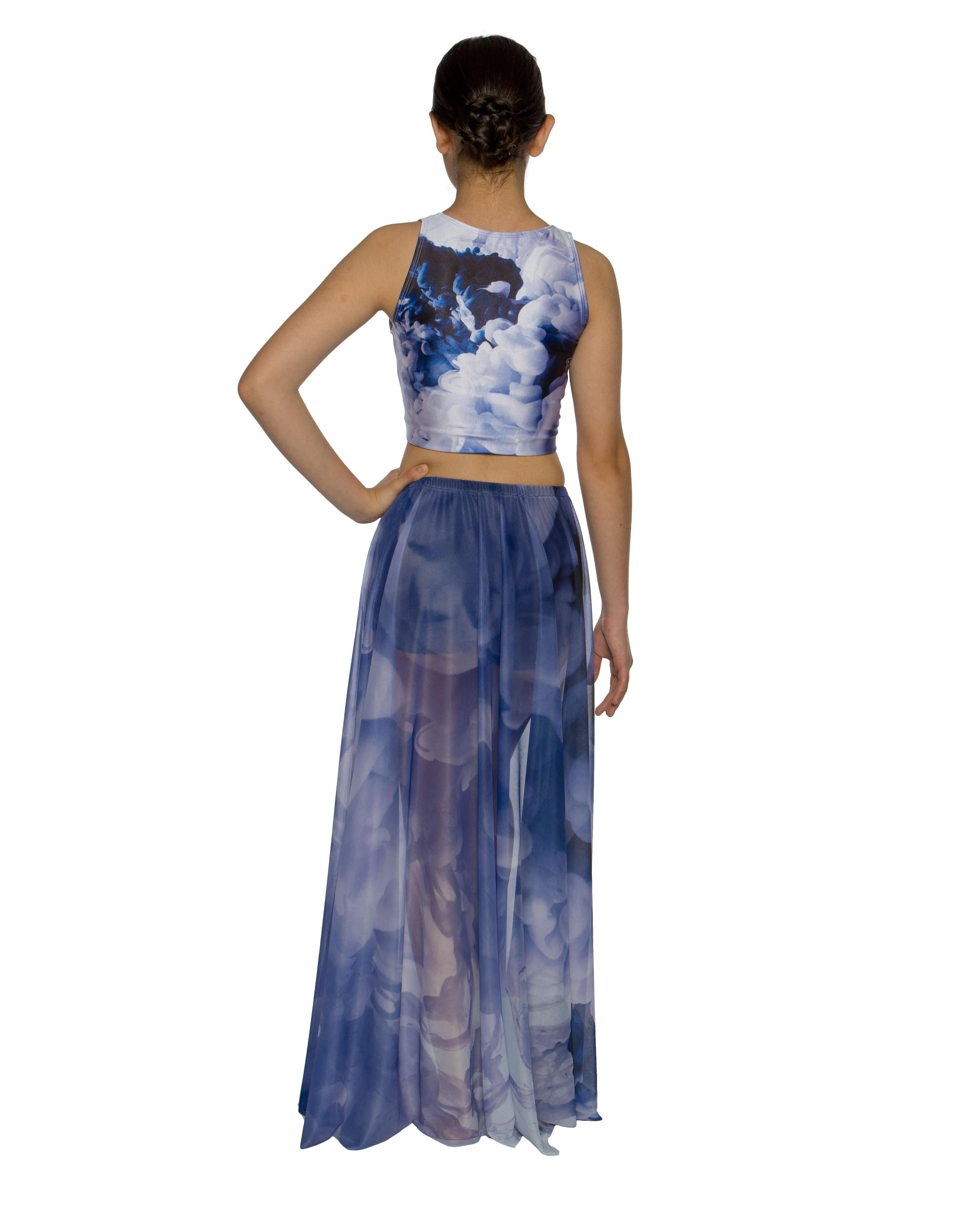 Luminous Printed Half Skirt