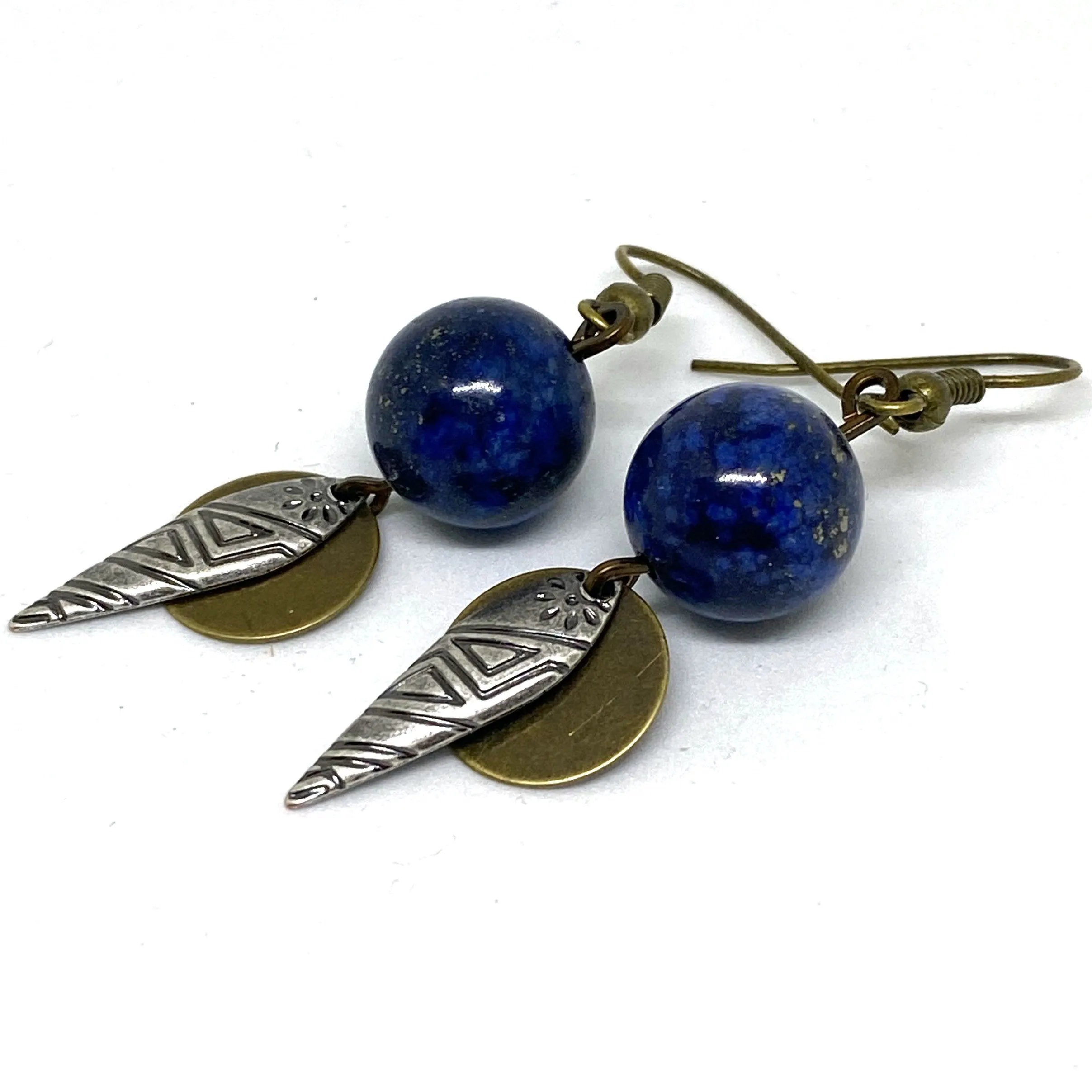 Midnight Sky Tribal Dangle Earrings