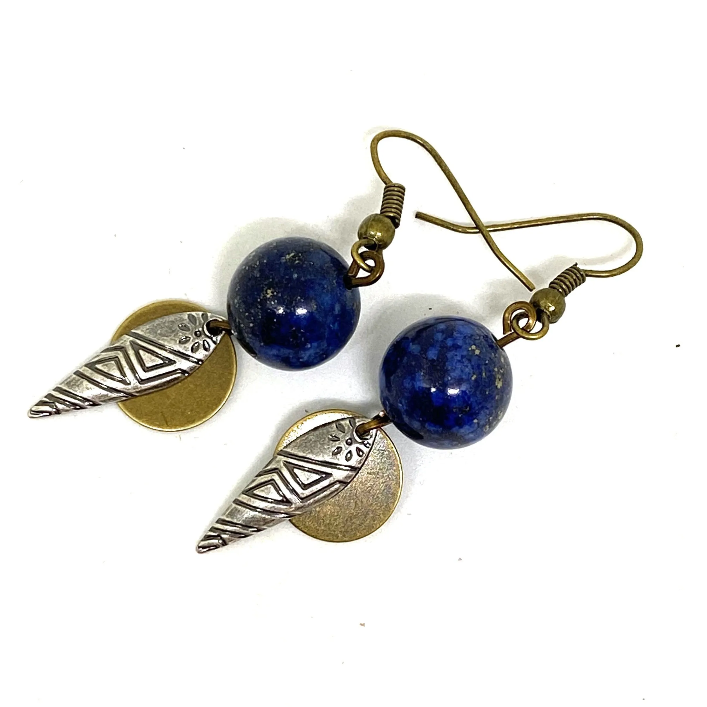Midnight Sky Tribal Dangle Earrings