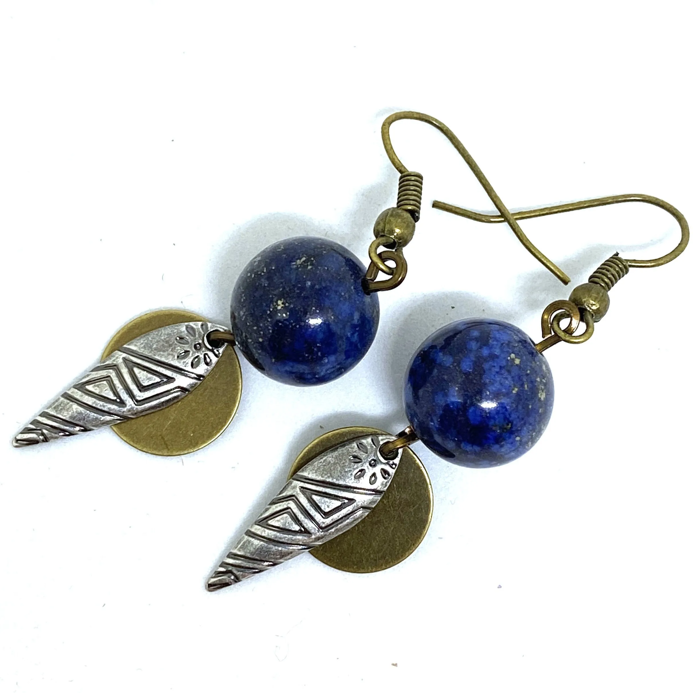 Midnight Sky Tribal Dangle Earrings