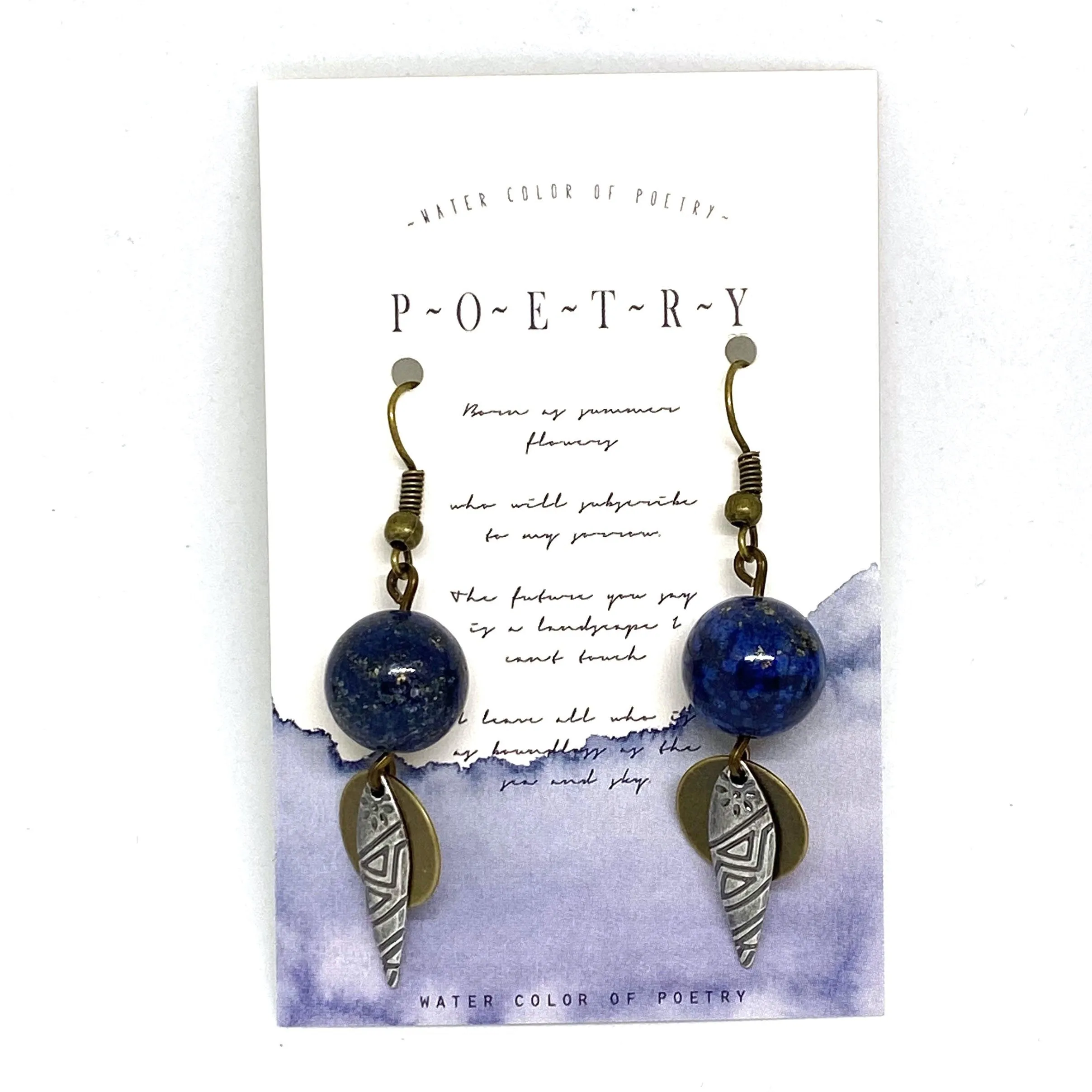 Midnight Sky Tribal Dangle Earrings