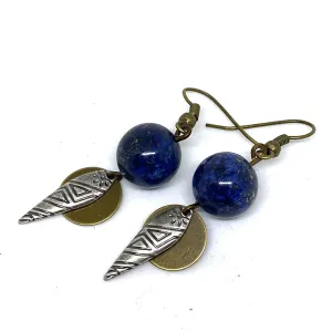 Midnight Sky Tribal Dangle Earrings