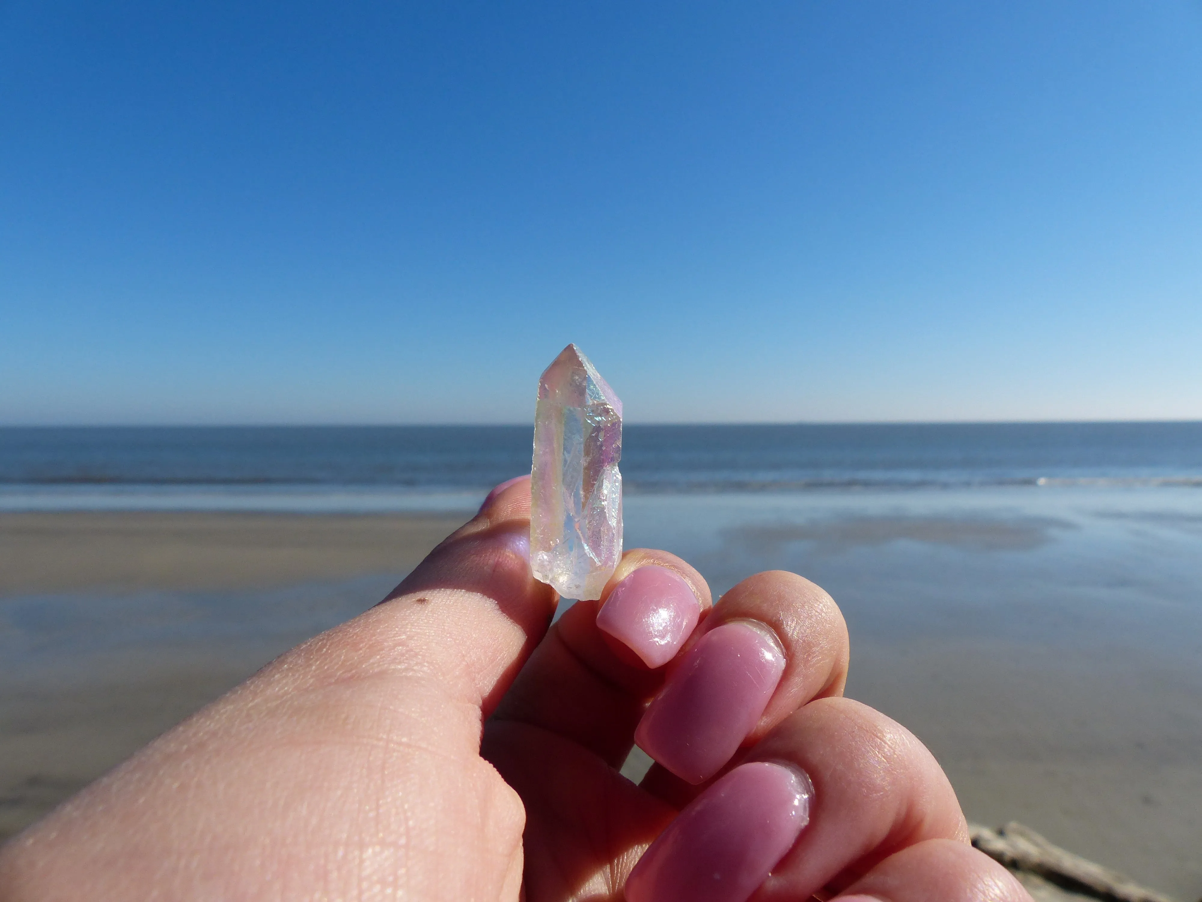 Opal Aura Quartz Point, Angel Aura Quartz Point (#9)