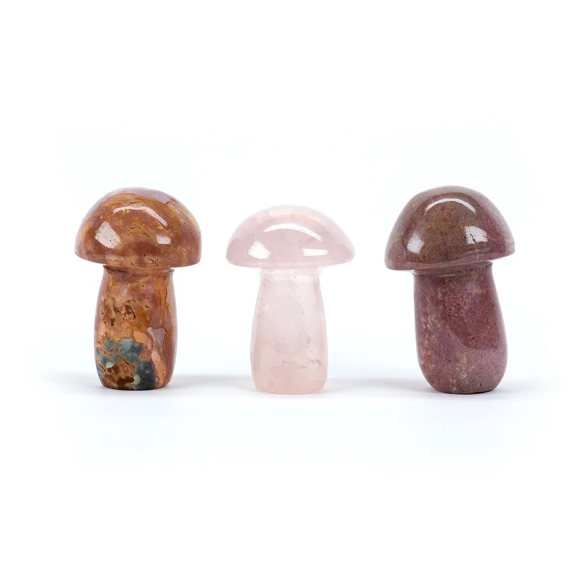 Rose Quartz Mushrooms