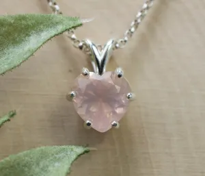 Rose Quartz Pendant; Natural Untreated Brazil Rose Quartz; 2.820cts