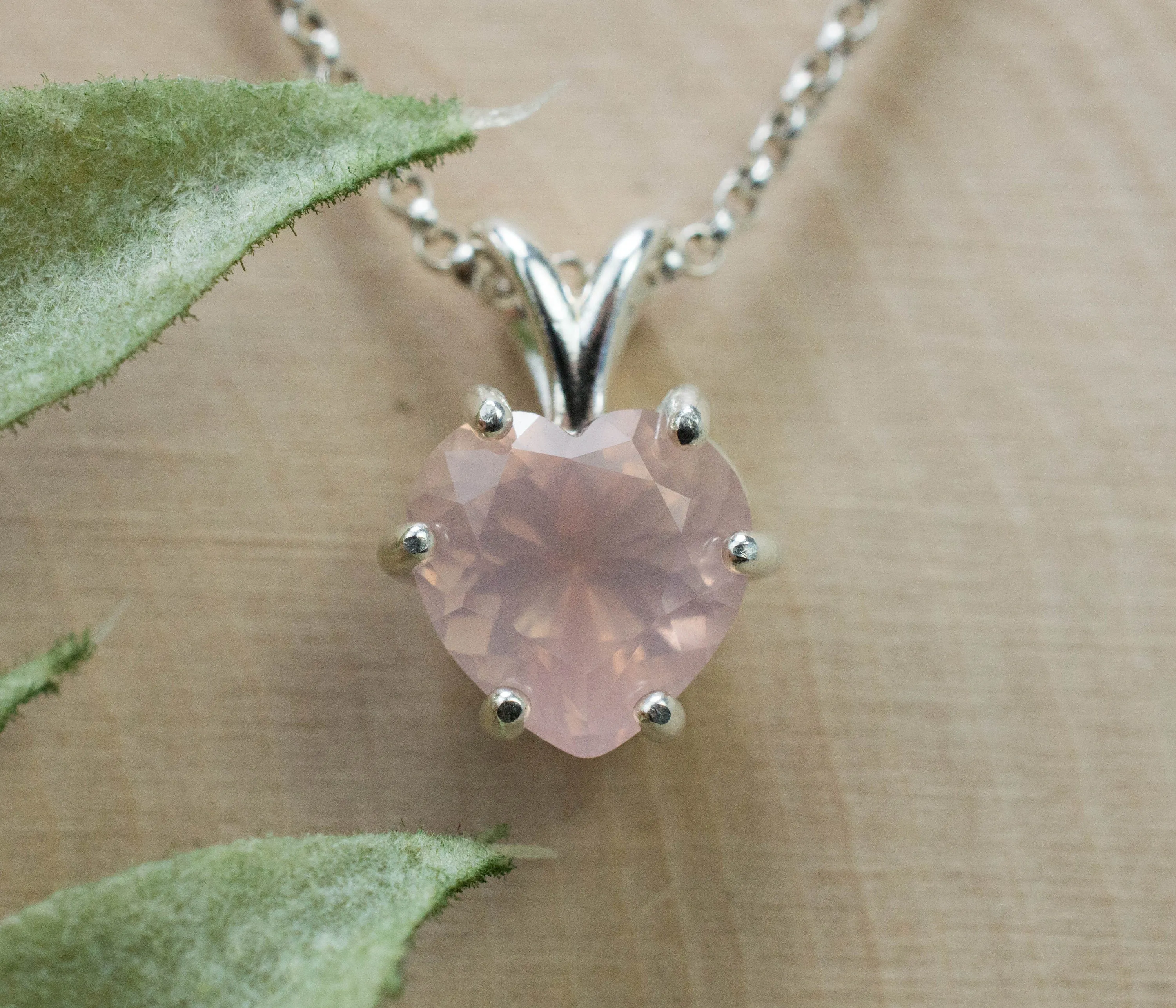 Rose Quartz Pendant; Natural Untreated Brazil Rose Quartz; 2.820cts