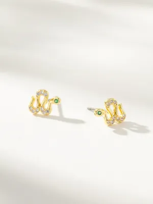 Snake Stud Earrings
