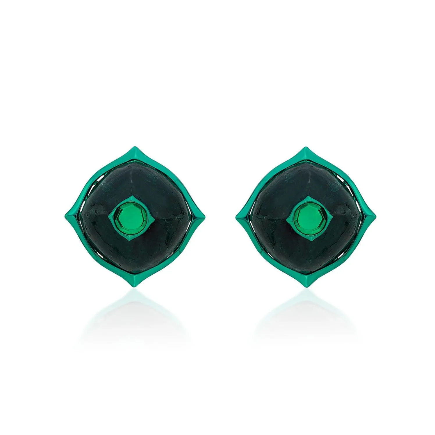 Sultana Dome Stud Earrings