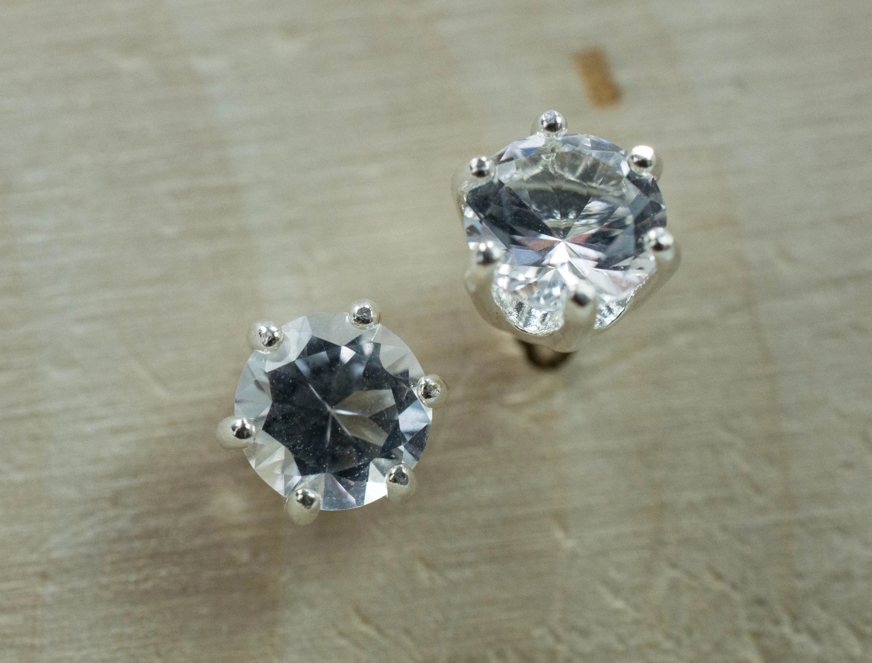 Tanzanian Quartz Earrings, Natural Untreated Mondo Quartz; 1.335cts