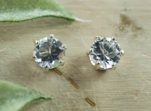 Tanzanian Quartz Earrings, Natural Untreated Mondo Quartz; 1.335cts