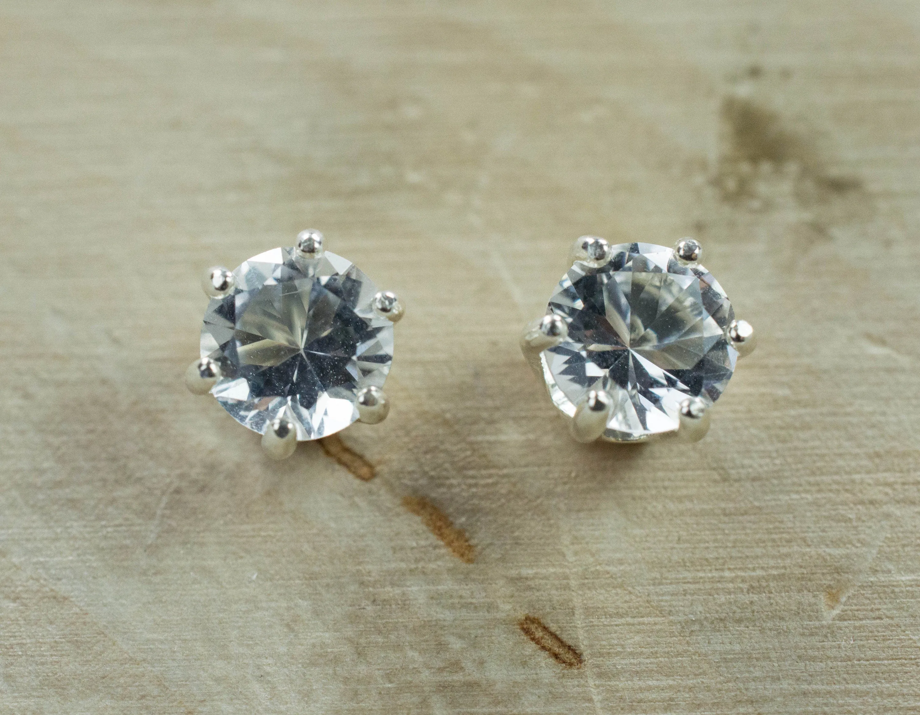 Tanzanian Quartz Earrings, Natural Untreated Mondo Quartz; 1.335cts