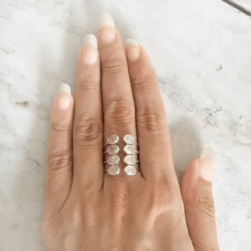 The Deep Ocean Silver Rings