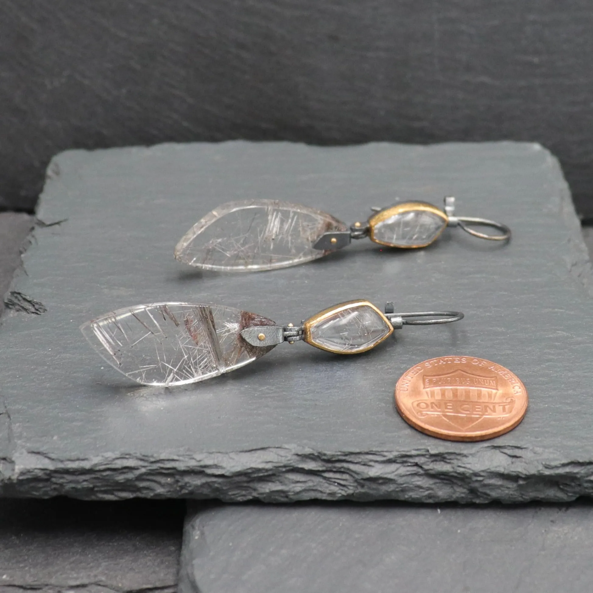 Tourmalated Quartz Earrings