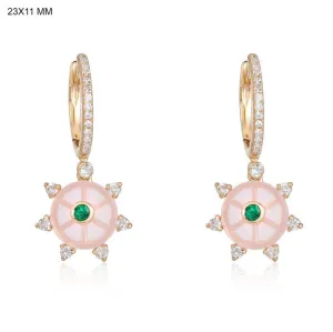 Twinkling Infinity Diamond Drop Earrings