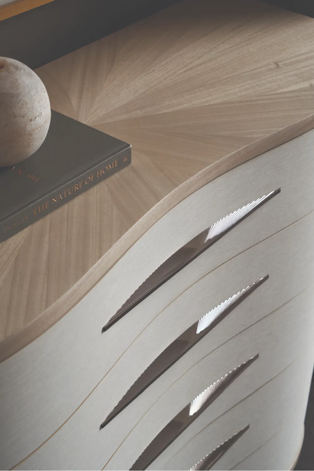 Vinyl Curved Dresser | Caracole Meandrous